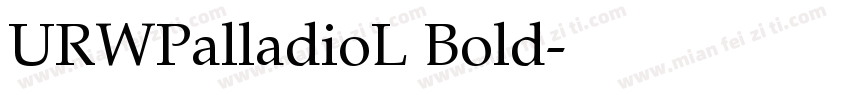 URWPalladioL Bold字体转换